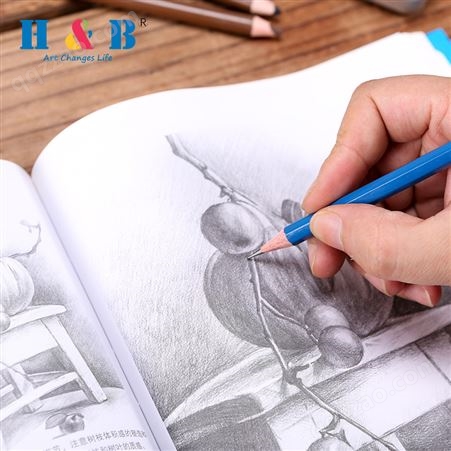 H&B35件绘画铅笔套装 素描工具包 美术绘画专用 铅笔用品炭笔亚马逊