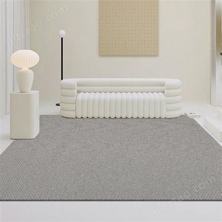 新西兰 进口羊毛地毯客厅纯色素色极简卧室-羊毛